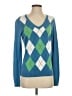 IZOD 100% Cotton Argyle Blue Pullover Sweater Size S - photo 1