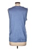 DKNY 100% Polyester Blue Sleeveless Top Size L - photo 2