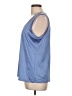 DKNY 100% Polyester Blue Sleeveless Top Size L - photo 5