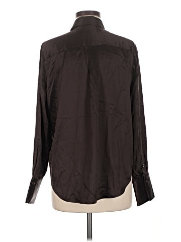 Madewell Long Sleeve Silk Top (view 2)