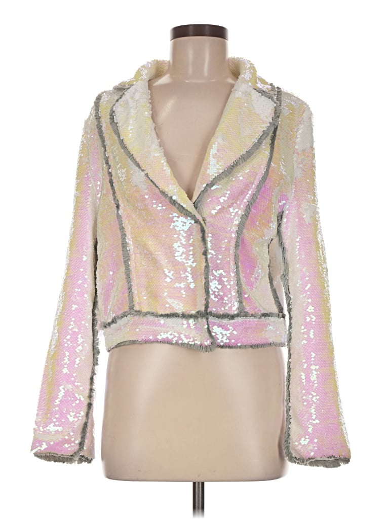 Pre-owned Assorted Brands Jacket In Silver