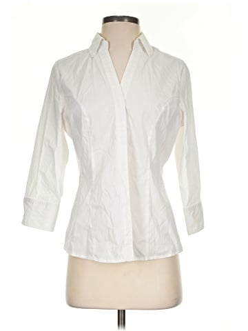 Riders by Lee 3/4 Sleeve Button-Down Shirt (view 1)