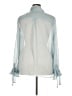 Banana Republic 100% Polyester Blue Long Sleeve Blouse Size XL - photo 2