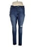 Maurices Solid Blue Jeans Size XL - photo 1