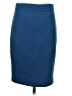 Leota Chevron-herringbone Blue Formal Skirt Size XS - photo 2
