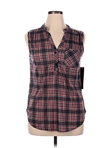 Always Indigo Sleeveless Blouse (view 1)