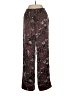 Asceno 100% Silk Print Burgundy Silk Pants Size XS - photo 2