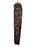 Asceno 100% Silk Print Burgundy Silk Pants Size XS - photo 5