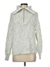 C&C California Metallic Silver Pullover Sweater Size M - photo 1