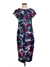 Avon Print Teal Cocktail Dress Size M - photo 2
