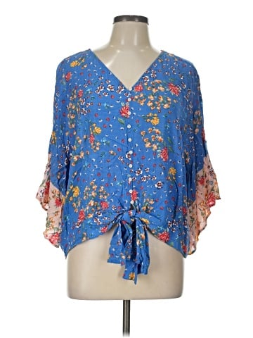Democracy 3/4 Sleeve Blouse (view 1)