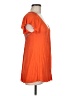 MAX 100% Rayon Orange Short Sleeve Top Size M - photo 4