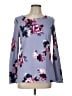 Joules 100% Cotton Floral Purple Pullover Sweater Size 10 - photo 1