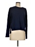 SPANX Solid Blue Long Sleeve T-Shirt Size M - photo 1