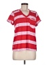 t.la Stripes Red Short Sleeve Polo Size M - photo 1