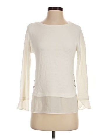 White House Black Market Long Sleeve Blouse (view 1)