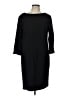 Chico's Solid Black Casual Dress Size Lg (2) - photo 1