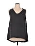 14th & Union 100% Polyester Black Sleeveless Blouse Size XL - photo 1