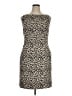 Nine West Animal Print Tan Cocktail Dress Size 14 - photo 1