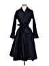 Teri Jon by Rickie Freeman 100% Polyester Blue Trenchcoat Size 2 - photo 1