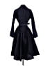 Teri Jon by Rickie Freeman 100% Polyester Blue Trenchcoat Size 2 - photo 2