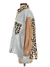 Entro 100% Polyester Animal Print Blue Long Sleeve Blouse Size S - photo 5