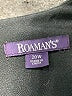 Roaman's 100% Polyester Solid Black Casual Dress Size 20 - photo 7