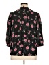 Grace 100% Polyester Floral Black 3/4 Sleeve Blouse Size XL - photo 2