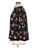 Grace 100% Polyester Floral Black 3/4 Sleeve Blouse Size XL - photo 5