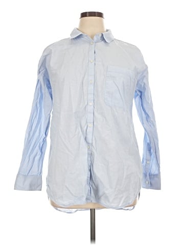 Ann Taylor LOFT Long Sleeve Button-Down Shirt (view 1)