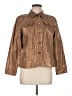 Coldwater Creek 100% Cotton Metallic Gold Jacket Size M (petite) - photo 1