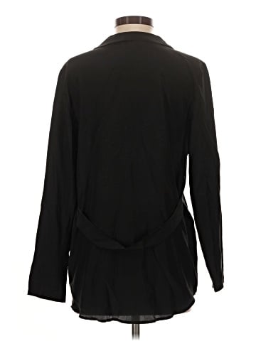 LNA Long Sleeve Silk Top (view 2)