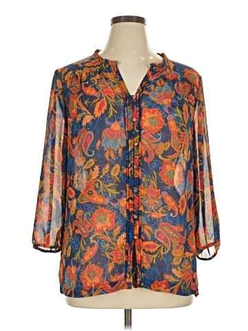 Jones New York Sport 3/4 Sleeve Blouse (view 1)