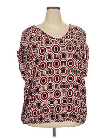 Roz & Ali Short Sleeve Blouse (view 1)