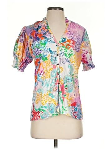 Robert Graham Short Sleeve Blouse (view 1)