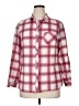 Doublju 100% Polyester Plaid Red Long Sleeve Blouse Size 1X - photo 1