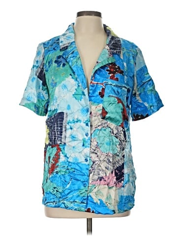 Topshop Short Sleeve Blouse (view 1)