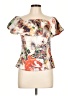 Alberto Makali Ivory Short Sleeve Blouse Size L - photo 1