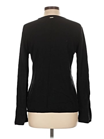 Black Rivet Long Sleeve Top (view 2)