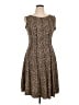 Forever Animal Print Brown Casual Dress Size XL (petite) - photo 1