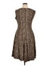 Forever Animal Print Brown Casual Dress Size XL (petite) - photo 2