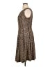 Forever Animal Print Brown Casual Dress Size XL (petite) - photo 5