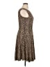 Forever Animal Print Brown Casual Dress Size XL (petite) - photo 4
