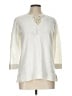 Ann Taylor LOFT 100% Cotton Ivory Pullover Sweater Size Lg Petite - photo 1