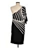 BCBGMAXAZRIA Graphic Black Cocktail Dress Size M - photo 2