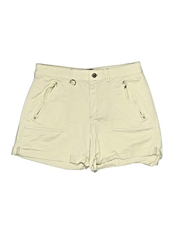 White House Black Market Khaki Shorts (view 1)