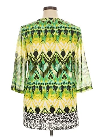 Onque Casuals 3/4 Sleeve Blouse (view 2)