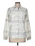 Marmot 100% Polyester Stripes Silver Long Sleeve Blouse Size M - photo 1