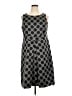 Nine West Polka Dots Gray Cocktail Dress Size 16 - photo 1