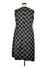 Nine West Polka Dots Gray Cocktail Dress Size 16 - photo 2